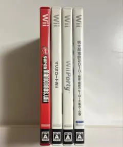 Wiiソフトまとめ売り4本セット スーパーマリオ 桃太郎電鉄 カート パーティー