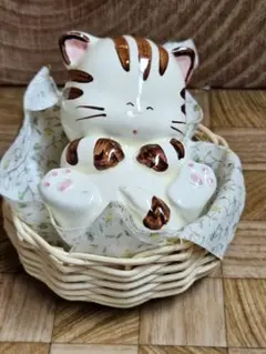 レトロ陶器スケール置物 1995年製セトクラフト 他 ねこの置物 - メルカリ