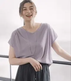 GLOBAL WORK ラベンダー リラックス美人フレンチ　L