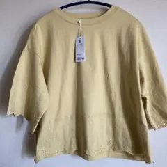 プードゥドゥ　刺繍入りイエローTシャツのサムネイル
