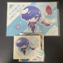ペルソナ3 結城理 主人公 サンリオ アクリルスタンド 缶バッジ カード