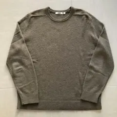 UNIQLO 緑 クルーネックセーター