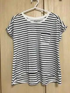 アベイル　レディース　半袖　Tシャツ　トップス　ボーダー柄　Mのサムネイル