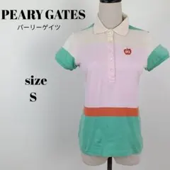【a1620】PEARLY GATES 半袖 ポロシャツ ゴルフ S 刺繍