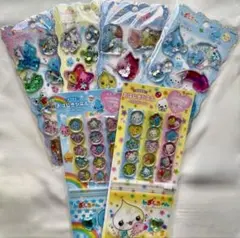 ★しずくちゃんウォーターシールおはじきシールセットみるみるちゃんうるおいちゃん★