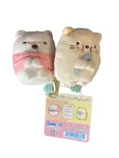 すみっコぐらし　10周年　てのりぬいぐるみ　しろくま　ぶるぶる　ねこ　もぐもぐ