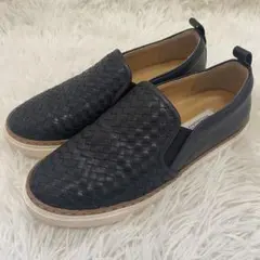 マッキントッシュフィロソフィー メッシュスリッポン スニーカー 23 ブラック黒