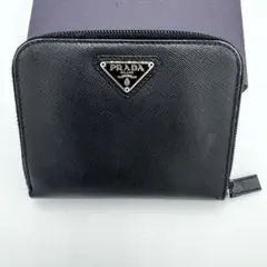 PRADA 二つ折り財布 M605A PRADA プラダ M605 ロゴ金具 二つ折り財布（小銭入れあり） ナイロン