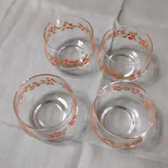 昭和レトロ 硝子 冷茶 コップ グラス 佐々木ガラス ビワ