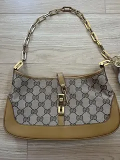 GUCCI ニュージャッキー GGキャンバス スタッズ ショルダーバッグ 