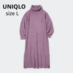 UNIQLO ユニクロ スフレヤーン タートルネック ワンピース （長袖）