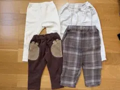 値下げ90.100cmキッズズボン4点セット