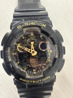 動作あり CASIO G-SHOCK GA-100CF カモフラージュ柄