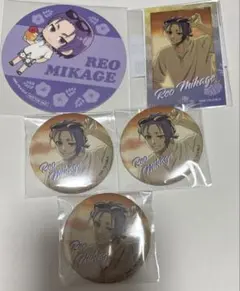 ブルーロック and GALLERY ミニフォトカード 缶バッジ 御影玲王