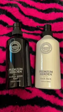 プレミアムハーデン グレー シャンプー ヘアパック ポンプタイプ
