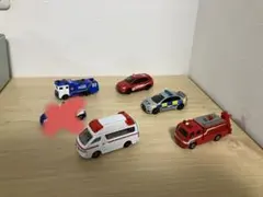 トミカ5台セット 救急車・消防車・パトカー
