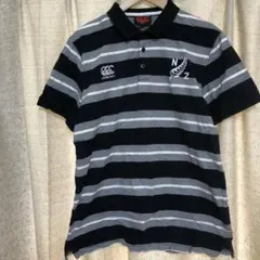 【美品】Canterbury NZロゴ ポロシャツ Lサイズ