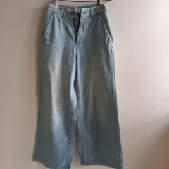 studio CLIP ライトブルー ワイドパンツ Sサイズ