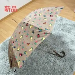 藤井フミヤ　雨傘 長傘 パープルハンドル 総柄 藤井フミヤ 雨傘 長傘 パープルハンドル 総柄 - メルカリ