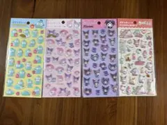 サンリオ ぷくっとシール 4枚セット キティマイメロ クロミ ハンギョドン　全員