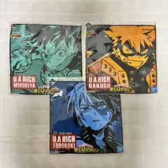 ヒロアカ 一番くじ J賞 タオル 3点 爆豪 緑谷 轟