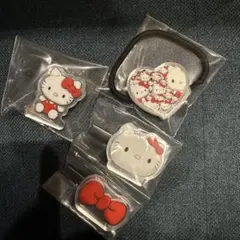 エニマイくじ 富江 ハローキティ ヘアゴム アクリルヘアピン ピンズ