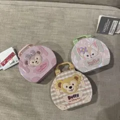 【上海ディズニー】ダッフィー・リーナベル・シェリーメイ バック型缶