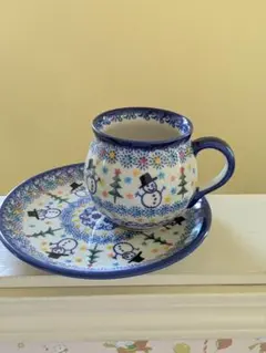 ポーリッシュポタリー プレートとマグカップセット - メルカリ
