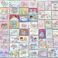 キキララ　リトルツインスターズ シール　フレークシール　おすそ分け　50枚　⭐︎