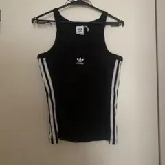 adidas ストライプキャミソール XS 黒のサムネイル