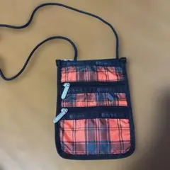 美品　レスポートサック　CROSSBODY PHONE BAG　タータンチェック