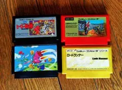 ファミコンカセット SDヒーロー総決戦・ツインビー・ロードランナー 4本セット