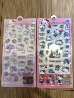 【ライセンス有正規品】 ハローキティ 3D シール ステッカー 海外限定 2枚組