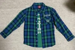 BABYDOLL 長袖シャツ 青緑チェック