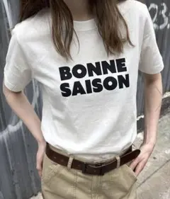 新品未使用 アンドミー　汗染み防止 ロゴ プリント Tシャツのサムネイル