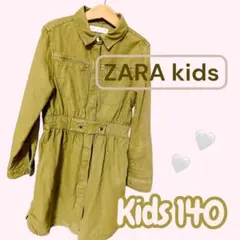 ZARA kids 女の子 長袖シャツワンピース Kids 140