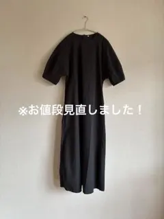 ［最終価格］無印良品 涼感 ブロードプルオーバー半袖ワンピースL