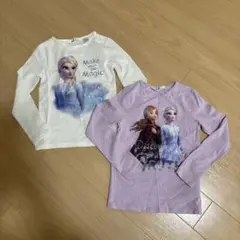 H&M アナと雪の女王 長袖シャツ 110 2枚
