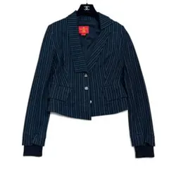 ヴィヴィアンウエストウッドレッドレーベル リブニット 変形襟 ジャケット