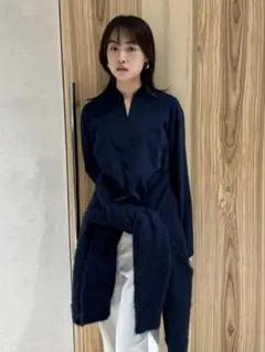 ATTISESSION／ジャージー ジップ ロングスリーブ