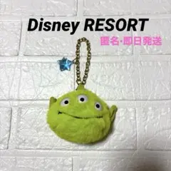 美品　ディズニーリゾート　トイストーリー　リトルグリーンメン　バッグチャーム即日