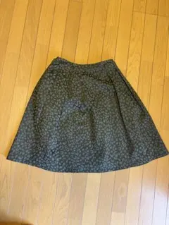 レオパード柄 フレアスカート フリーサイズ　大きめ