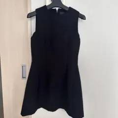 【美品】ZARA ザラ　ブラック ノースリーブ ミニワンピース