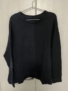 Dulcamara ネイビー　ブラック　スウェット　Oサイズ