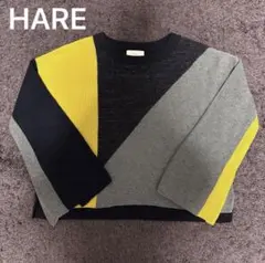 HARE ジオメトリックパターン ニット　HARE 幾何学 ニット スリットのサムネイル