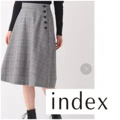 未使用に近い index インデックス ラメチェックアソートフレアスカート