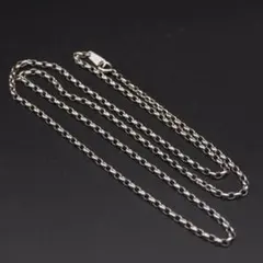 メキシカンジュエリー シルバー925 ネックレス 編み ヴィンテージ 60cm細 メキシカンジュエリー シルバー925 ネックレス 編み ヴィンテージ 60cm