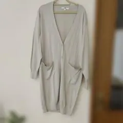 UNIQLO ロングカーディガン Sサイズ ライトグレー