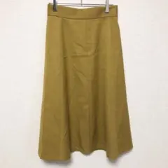 【INDIVI】(F)レーヨン混ひざ丈フレアスカート/カジュアル/日本製