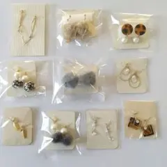 樹脂ノンホールピアス10点セット＊28